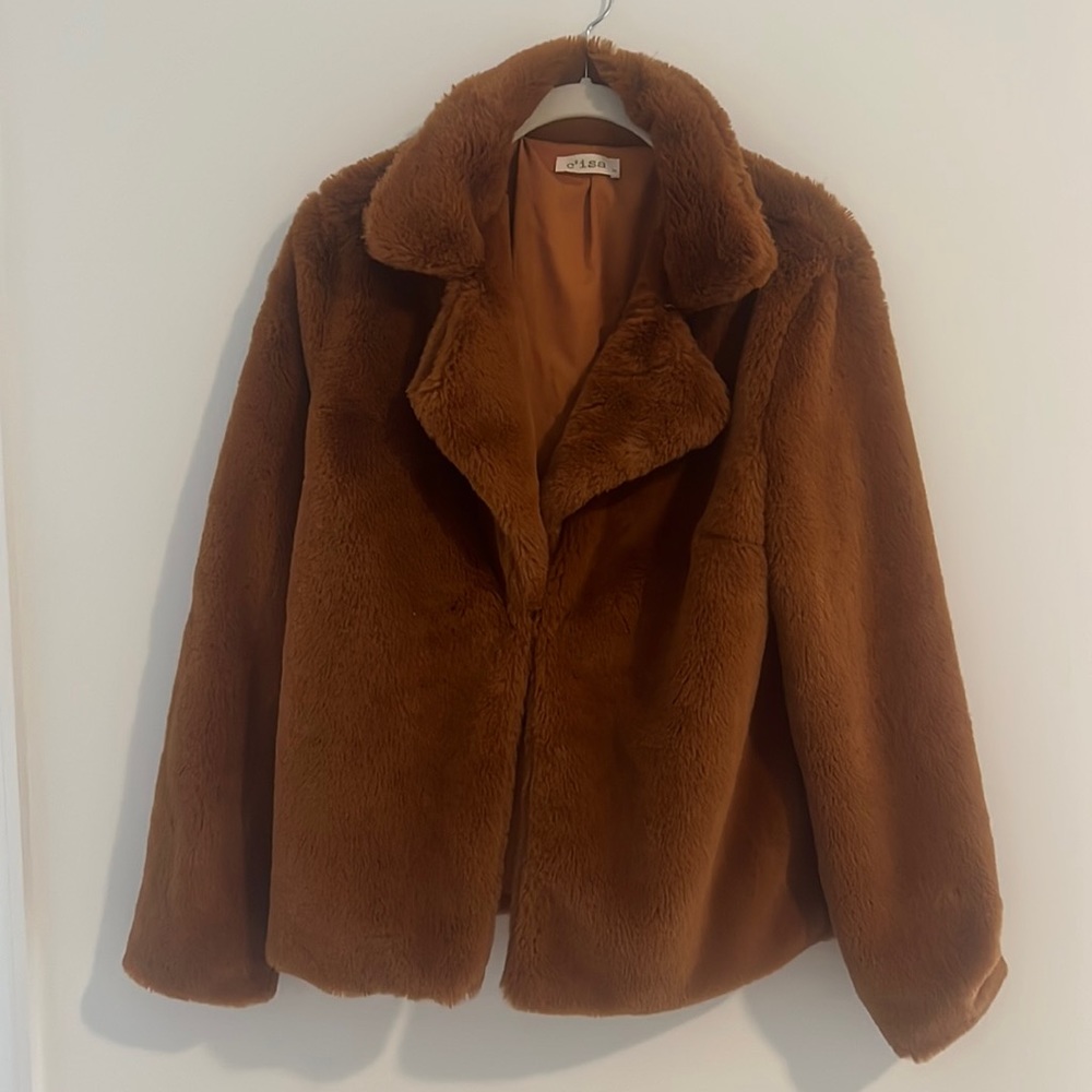 Soft fluffy jacket jacket